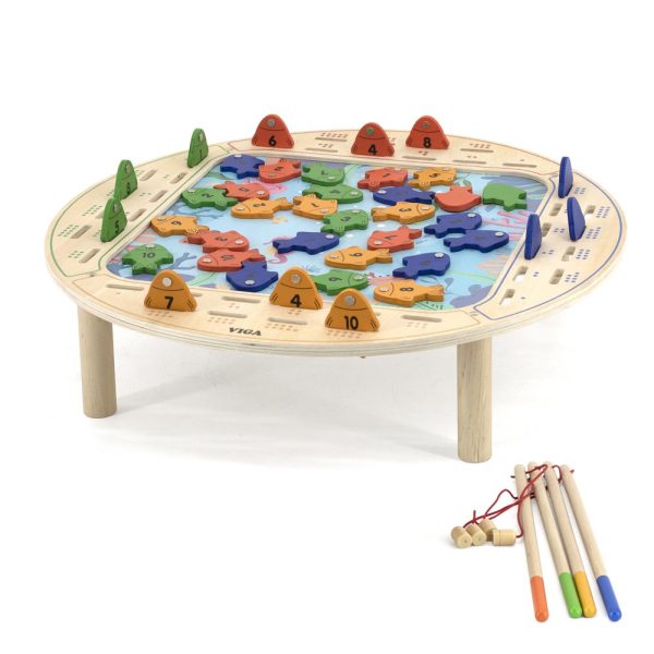 Juego Didáctico Pesca Madera 45 pz