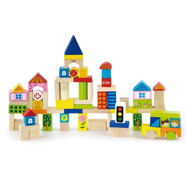 Bloques Madera Ciudad 75 pz